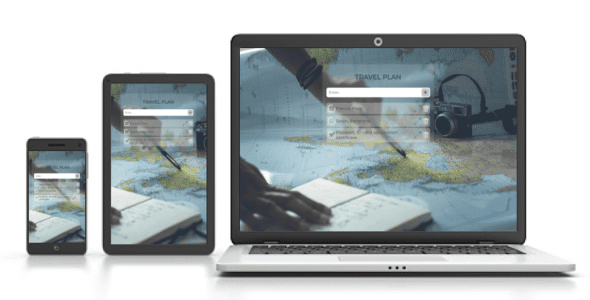 Adaptive display of the site